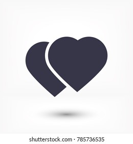 Vector icon heart 10 EPS