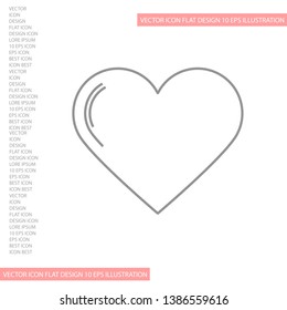 Vector icon heart 10 EPSVector icon heart 10 EPS . Lorem Ipsum Illustration design