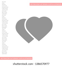 Vector icon heart 10 EPSVector icon heart 10 EPS . Lorem Ipsum Illustration design