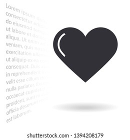 Vector icon heart 10 EPSVector icon heart 10 EPS . Lorem Ipsum Illustration design