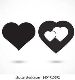 Vector icon heart 10 EPSVector icon heart 10 EPS . Lorem Ipsum Illustration design
