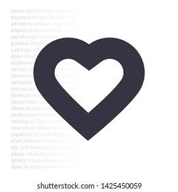 Vector icon heart 10 EPSVector icon heart 10 EPS . Lorem Ipsum Illustration design