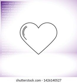 Vector icon heart 10 EPSVector icon heart 10 EPS . Lorem Ipsum Illustration design