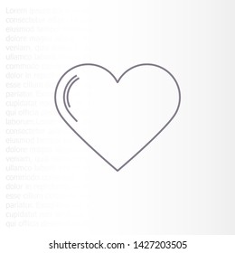 Vector icon heart 10 EPSVector icon heart 10 EPS . Lorem Ipsum Illustration design