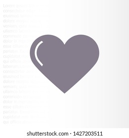 Vector icon heart 10 EPSVector icon heart 10 EPS . Lorem Ipsum Illustration design