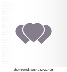Vector icon heart 10 EPSVector icon heart 10 EPS . Lorem Ipsum Illustration design