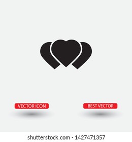 Vector icon heart 10 EPSVector icon heart 10 EPS . Lorem Ipsum Illustration design