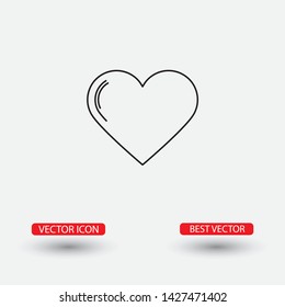 Vector icon heart 10 EPSVector icon heart 10 EPS . Lorem Ipsum Illustration design