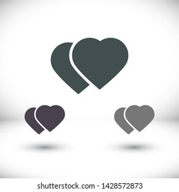 Vector icon heart 10 EPSVector icon heart 10 EPS . Lorem Ipsum Illustration design