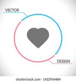 Vector icon heart 10 EPSVector icon heart 10 EPS . Lorem Ipsum Illustration design