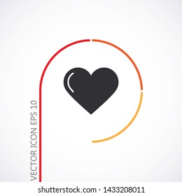 Vector icon heart 10 EPSVector icon heart 10 EPS . Lorem Ipsum Illustration design