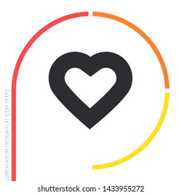 Vector icon heart 10 EPSVector icon heart 10 EPS . Lorem Ipsum Illustration design