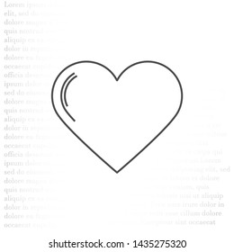 Vector icon heart 10 EPSVector icon heart 10 EPS . Lorem Ipsum Illustration design