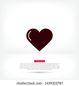 Vector icon heart 10 EPSVector icon heart 10 EPS . Lorem Ipsum Illustration design