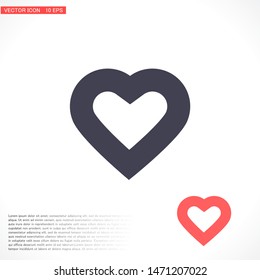 Vector icon heart 10 EPSVector icon heart 10 EPS . Lorem Ipsum Illustration design