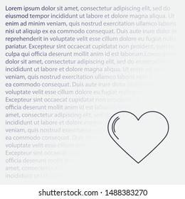 Vector icon heart 10 EPSVector icon heart 10 EPS . Lorem Ipsum Illustration design