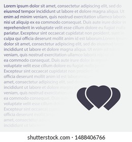 Vector icon heart 10 EPSVector icon heart 10 EPS . Lorem Ipsum Illustration design