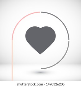 Vector icon heart 10 EPSVector icon heart 10 EPS . Lorem Ipsum Illustration design