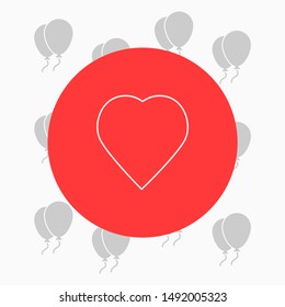 Vector icon heart 10 EPSVector icon heart 10 EPS . Lorem Ipsum Illustration design