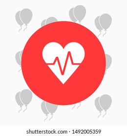 Vector icon heart 10 EPSVector icon heart 10 EPS . Lorem Ipsum Illustration design