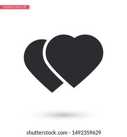 Vector icon heart 10 EPSVector icon heart 10 EPS . Lorem Ipsum Illustration design