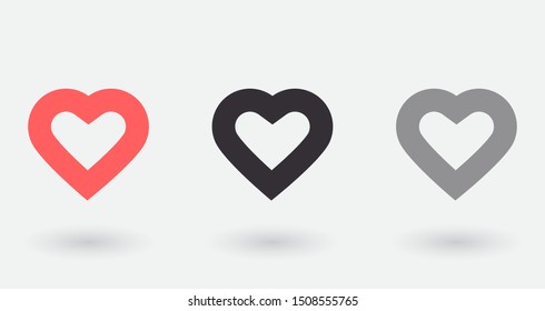 Vector icon heart 10 EPSVector icon heart 10 EPS . Lorem Ipsum Illustration design
