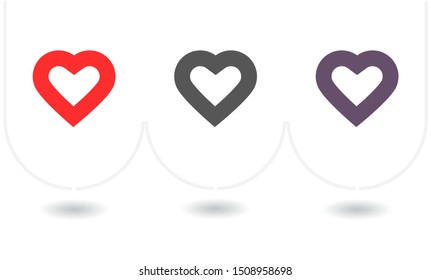 Vector icon heart 10 EPSVector icon heart 10 EPS . Lorem Ipsum Illustration design