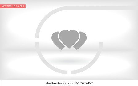 Vector icon heart 10 EPSVector icon heart 10 EPS . Lorem Ipsum Illustration design