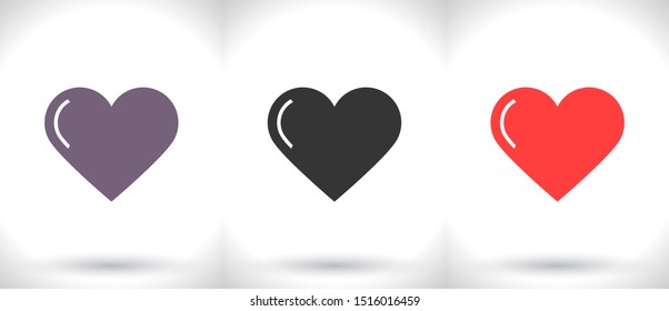 Vector icon heart 10 EPSVector icon heart 10 EPS . Lorem Ipsum Illustration design