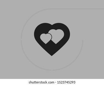 Vector icon heart 10 EPSVector icon heart 10 EPS . Lorem Ipsum Illustration design