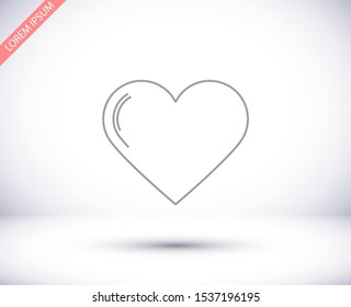 Vector icon heart 10 EPSVector icon heart 10 EPS . Lorem Ipsum Illustration design