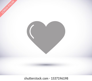 Vector icon heart 10 EPSVector icon heart 10 EPS . Lorem Ipsum Illustration design