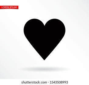 Vector icon heart 10 EPSVector icon heart 10 EPS . Lorem Ipsum Illustration design