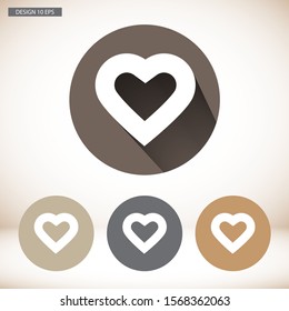 Vector icon heart 10 EPSVector icon heart 10 EPS . Lorem Ipsum Illustration design