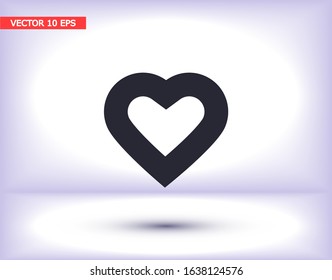 Vector icon heart 10 EPSVector icon heart 10 EPS . Lorem Ipsum Illustration design