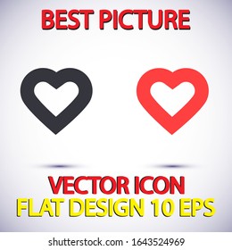 Vector icon heart 10 EPSVector icon heart 10 EPS . Lorem Ipsum Illustration design