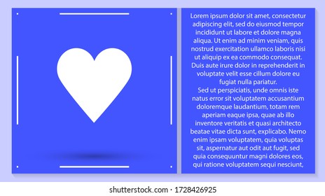 Vector icon heart 10 EPSVector icon heart 10 EPS . Lorem Ipsum Illustration design