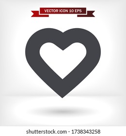 Vector icon heart 10 EPSVector icon heart 10 EPS . Lorem Ipsum Illustration design