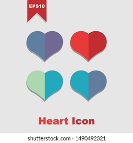 Vector icon heart EPS 10 design
