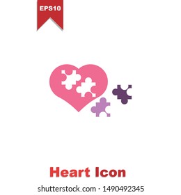 Vector icon heart EPS 10 design
