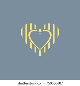 Vector icon of Heart. Eps-10. 