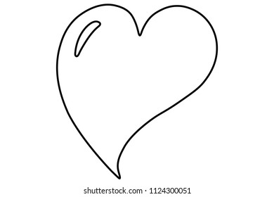 vector icon heart outline