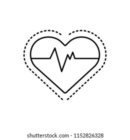 Vector icon for  heart rate