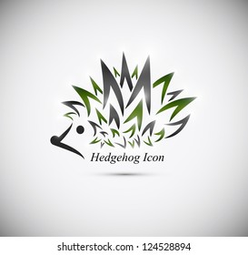 Vector icon hedgehog. Eps 10