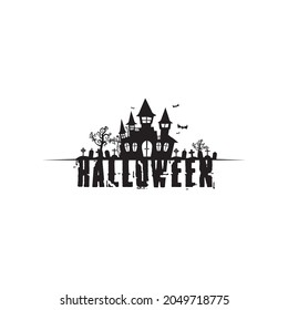 Vector icon for Helloween greeting card and poster party sign Concept illustration with Sign and symbol