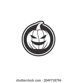 Vector icon for Helloween greeting card and poster party sign Concept illustration with Sign and symbol