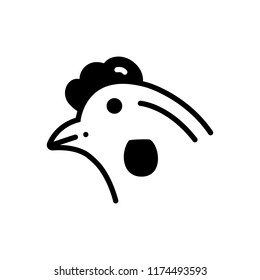 Vector icon for hen 