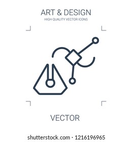 vector icon. high quality line vector icon on white background. from art collection flat trendy vector vector symbol. use for web and mobile