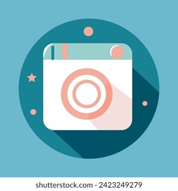 Vector icon highlight instagram soft blue story,Cute and trendy highlights for different social media, bloggers and companies