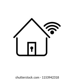 Vector icon for home network